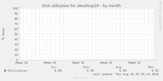 Disk utilization for /dev/loop29