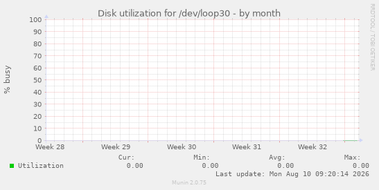 Disk utilization for /dev/loop30