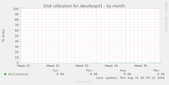 Disk utilization for /dev/loop31