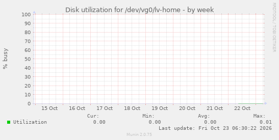 Disk utilization for /dev/vg0/lv-home