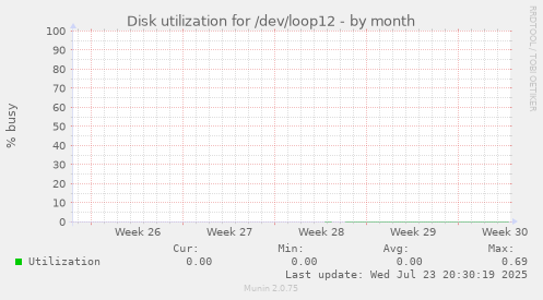 Disk utilization for /dev/loop12
